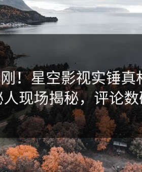 今晨刚刚！星空影视实锤真相事件，神秘人现场揭秘，评论数破万