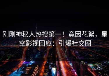刚刚神秘人热搜第一！竟因花絮，星空影视回应：引爆社交圈