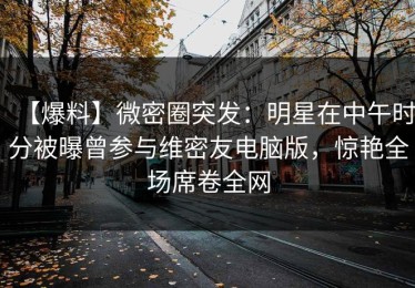 【爆料】微密圈突发：明星在中午时分被曝曾参与维密友电脑版，惊艳全场席卷全网